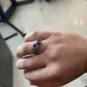 James Avery birth stone rings